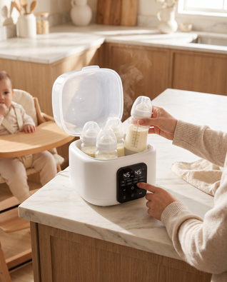 Elevé NurtureStation Duo Pro — 6-in-1 Bottle Warmer &amp; Steriliser